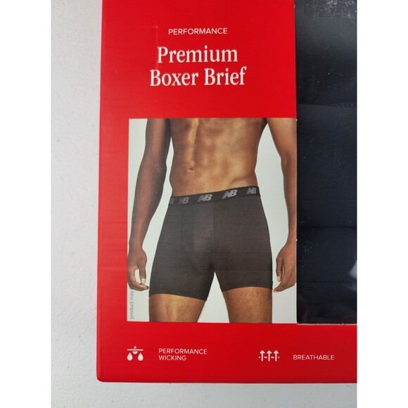 New Balance Men's 4 Pack Performance Premium Boxer Brief Size L 36-38" NIB - Picture 3 of 7